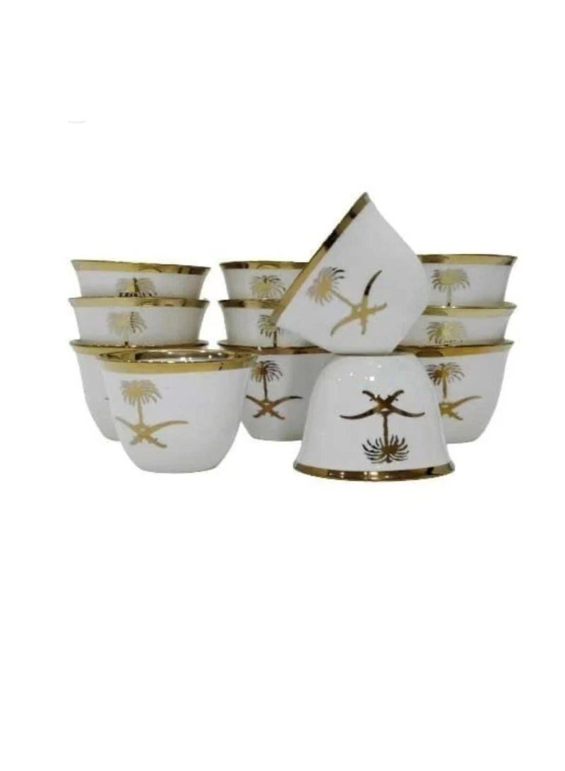 Seven and Palm Kingdom Coffee Cups, 12 Pieces  - Image 3