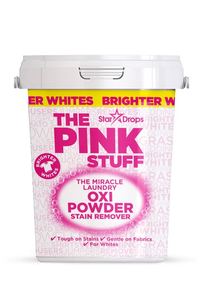 ذا بينك ستاف مسحوق الغسيل مزيل البقع  أوكسي المنظف المعجزة للملابس البيضاء 1 كجم - Image 1