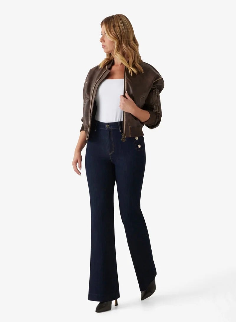 GUESS New Faye High Waist Bootcut Jeans - Image 4