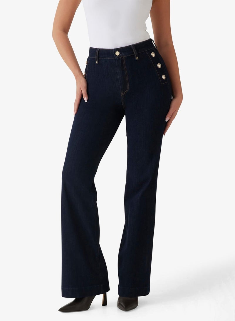 GUESS New Faye High Waist Bootcut Jeans - Image 2