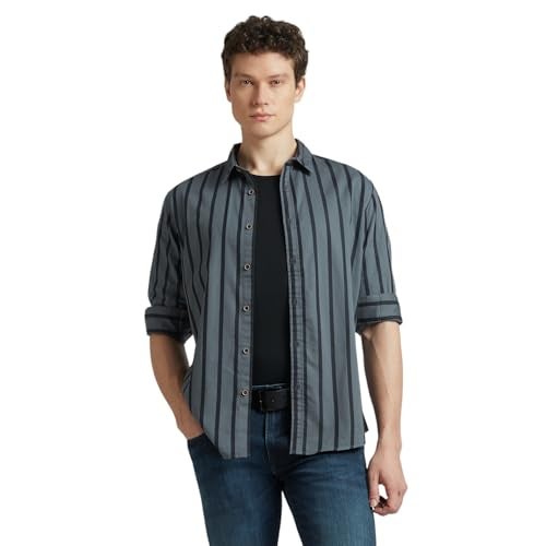 Pepe Jeans Grey Stripes Full Sleeved Shirt - Image 2