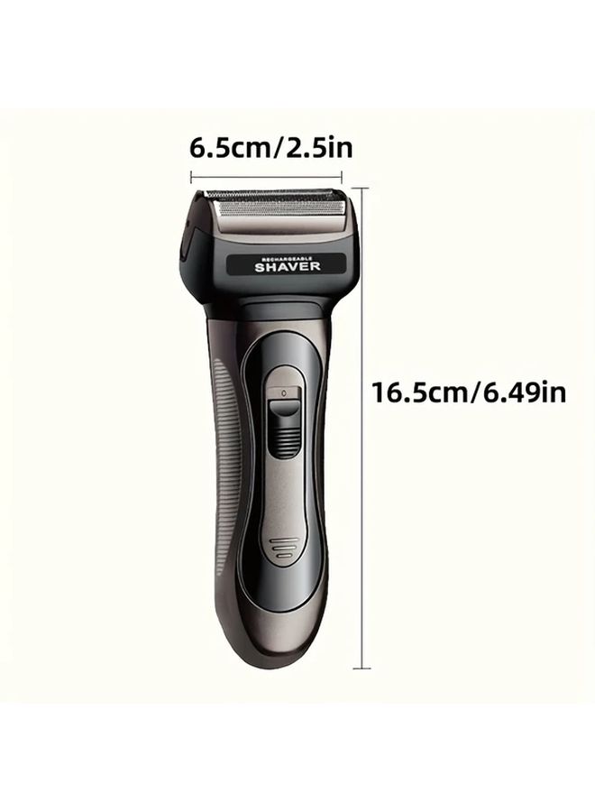 3 In 1 USB Rechargeable Mens Electric Razor For Face Nose Hair Precision Trimmer - Image 3