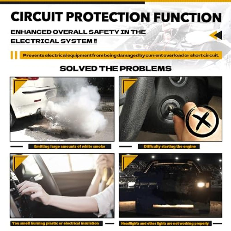 Positive Battery Fuse Terminal: 6-Pole 250A/100A/80A Black ABS & Aluminum-Antimony Alloy - Precise Direct Fit For Nissan And Infiniti Vehicles, Reliable Circuit Protection Fusible Link For Automotive - Image 4
