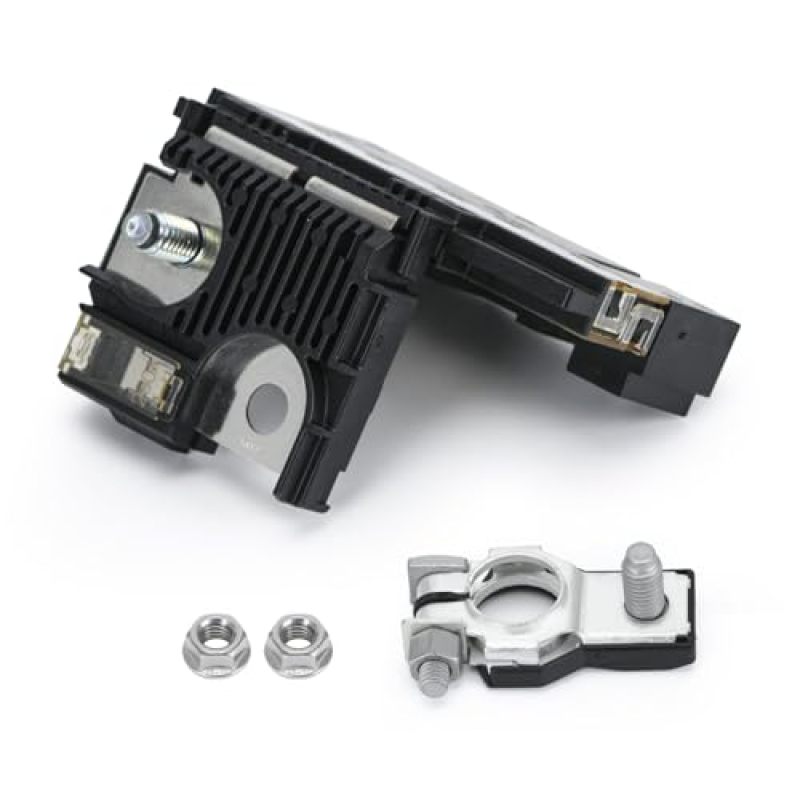 Positive Battery Fuse Terminal: 6-Pole 250A/100A/80A Black ABS & Aluminum-Antimony Alloy - Precise Direct Fit For Nissan And Infiniti Vehicles, Reliable Circuit Protection Fusible Link For Automotive - Image 1