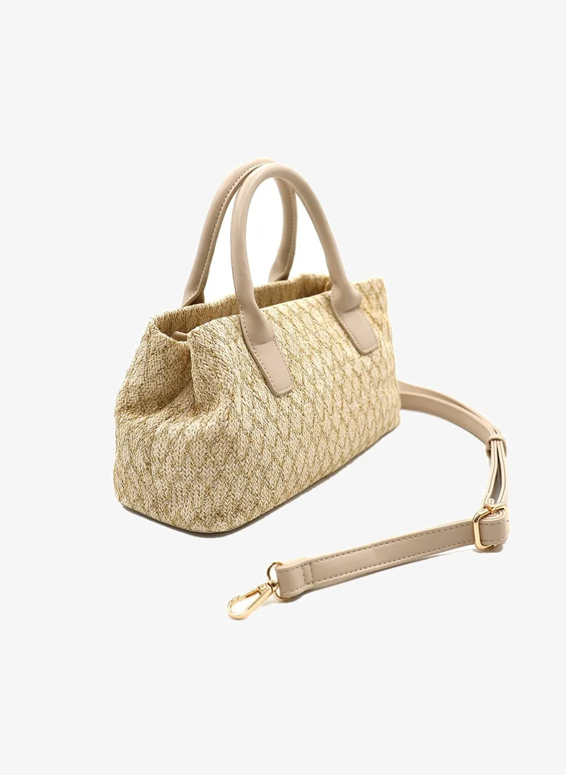 Marina Galanti Marina Galanti Atzara Woven East West Handbag - Beige