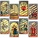 KIINO 78 Gold Foil Tarot Deck with Gift BoxOriginal Design Rider Waite Tarot Cards with Guide Bookfor Beginners Durable Waterproof Wrinkle Resistant - Image 2