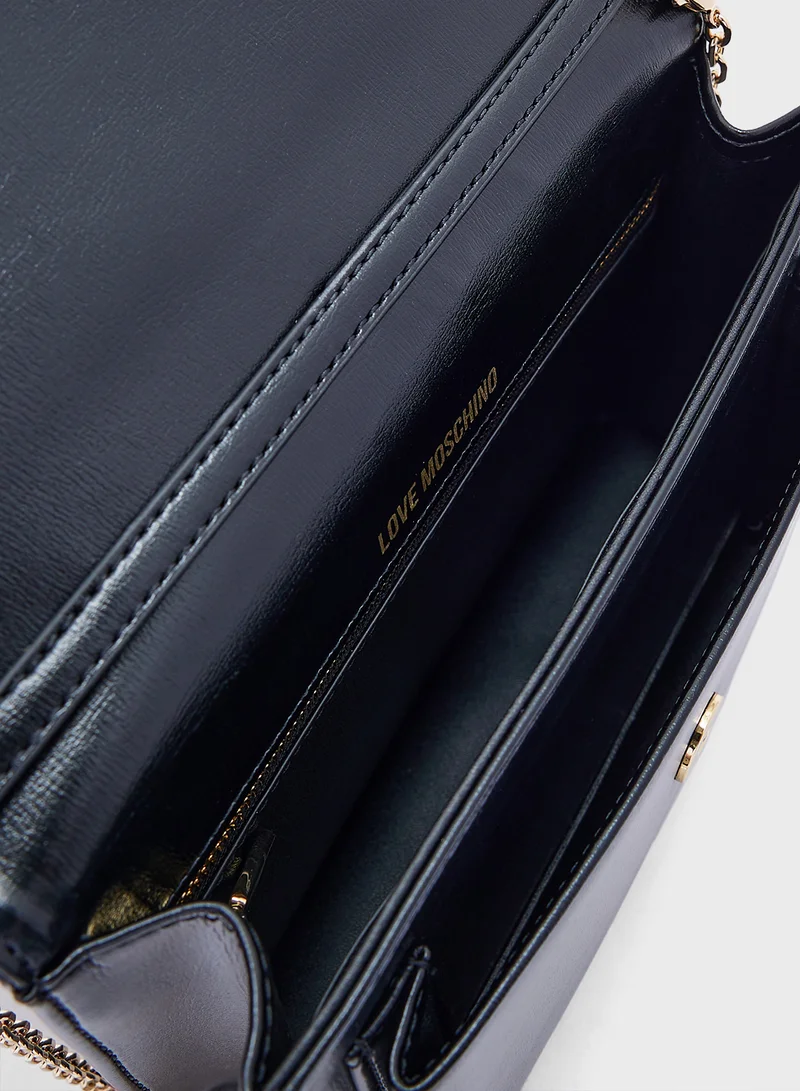 Love Moschino BLACK PU BLACK PU
