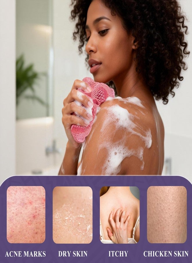 SPMKTBOZAI African Net Sponge Authentic, 3 Pieces African Exfoliating Sponge Real African Net, Shower Loofah Exfoliating Bath Sponge, Body Scrubber for Women and Men Daily Use Body Care - Image 4