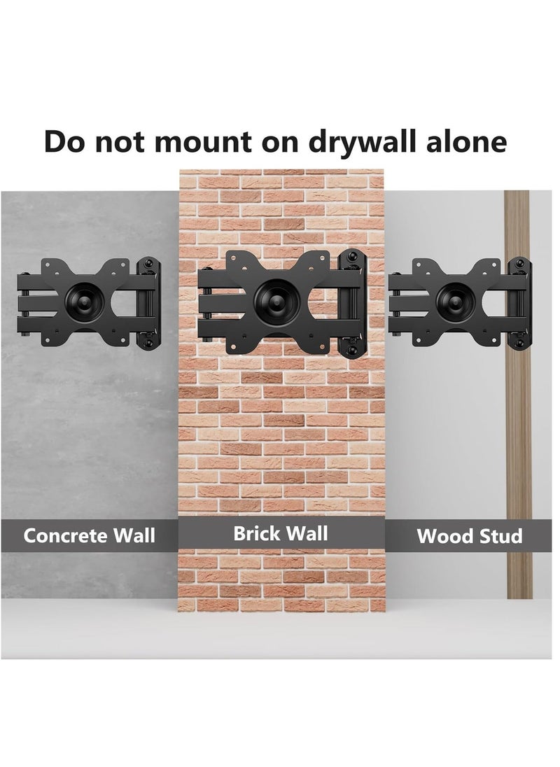 ELTRAZONE TV Wall Mount Articulating LCD Monitor Full Motion 14" Extension Arm Tilt Swivel for Most 13" 15" 17" 19" 20" 22" 23" 24" 26" 27" 30" LED TV Flat Panel Screen with VESA 100x100,75x75 1330LM - Image 4