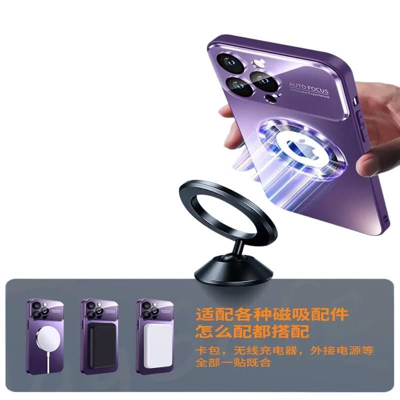 غطاء MagSafe | Plum | حماية من السقوط | TPU+Glass | مقاوم للصدمات لـ iPhone 14 / 14 Plus / 14 Pro / 14 Pro Max - Image 4