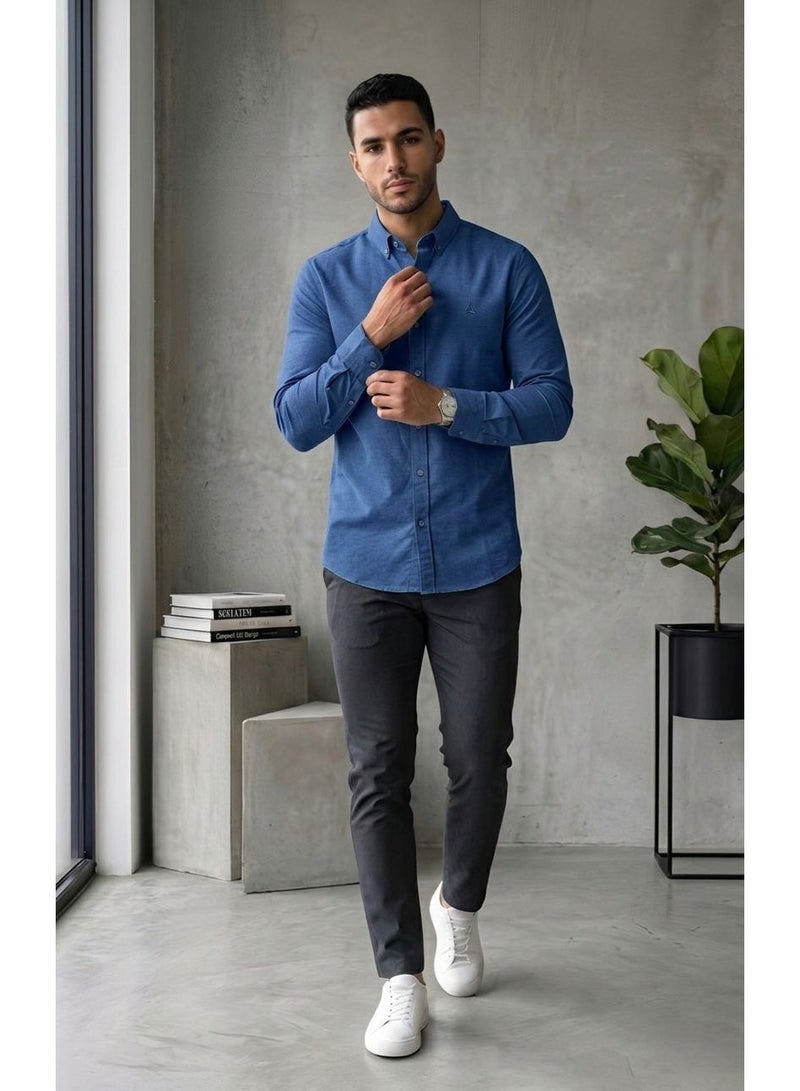 Hikes Men’s Premium Cotton Shirt – Soft Breathable Fabric, Classic Slim Fit Casual & Formal Wear - Image 2