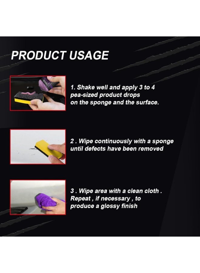 Shine Armor Revive Car Scratch Remover & Swirl Repair Polishing Agent with Sponge, 4 oz - Image 4