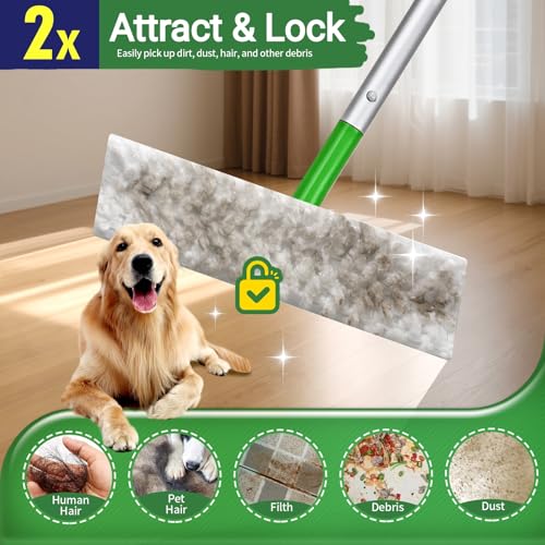 Senowi Heavy Duty Dry Sweeping Cloths Compatible with Swiffer Sweeper XL Mop, Sweeper X-Large Dry Cloth Refills for Floor Mopping and Cleaning, Disposable Pet Dry Pads Refills, 80 Count - Image 3