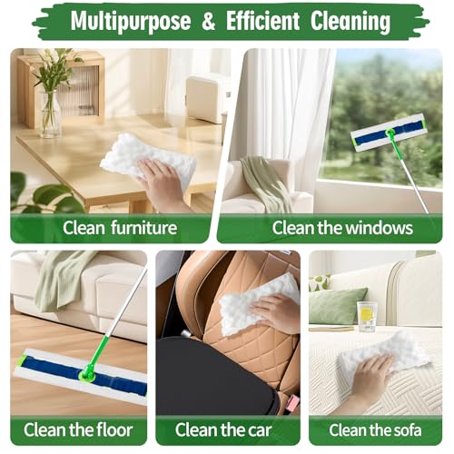 Senowi Heavy Duty Dry Sweeping Cloths Compatible with Swiffer Sweeper XL Mop, Sweeper X-Large Dry Cloth Refills for Floor Mopping and Cleaning, Disposable Pet Dry Pads Refills, 80 Count - Image 5