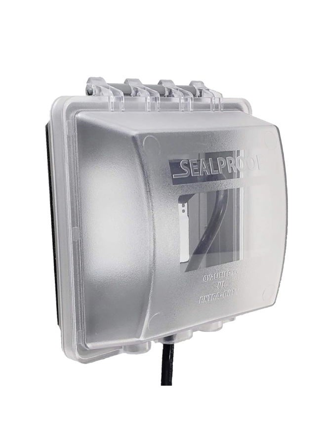 Sealproof 2 Gang Weatherproof Socket Cover | Two Gang Plug and Socket Protector, Lockable, UL Extra Duty Compliant, 45 Configurations - Image 1