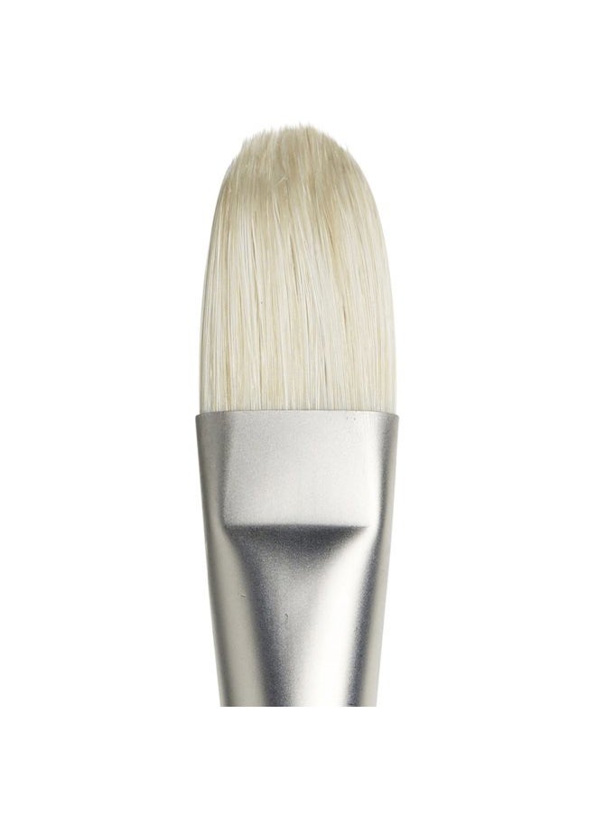 WINSOR & NEWTON Artists' Oil Hog Paint Brush, Long Handle Size 12, Filbert  - Image 2