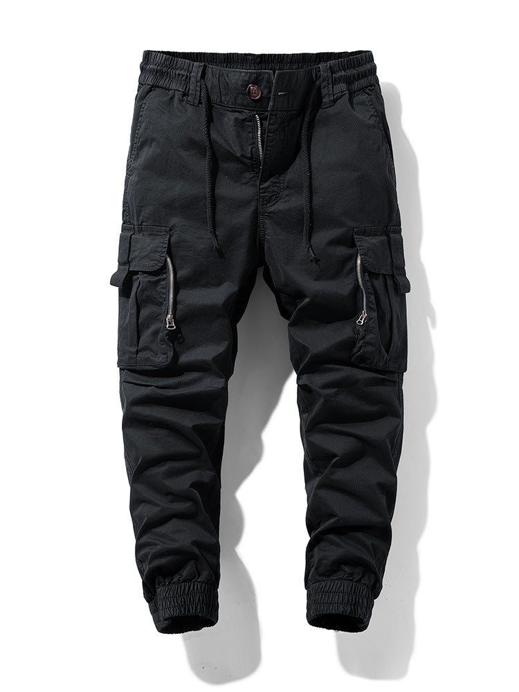 Trendy Japanese-Style Retro Brand Loose Jogger Cargo Pants Simple 677 Versatile Casual Fashion - Image 3