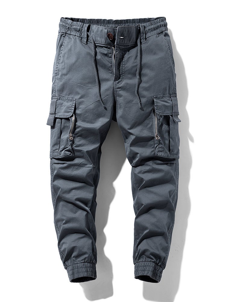 Trendy Japanese-Style Retro Brand Loose Jogger Cargo Pants Simple 677 Versatile Casual Fashion - Image 4