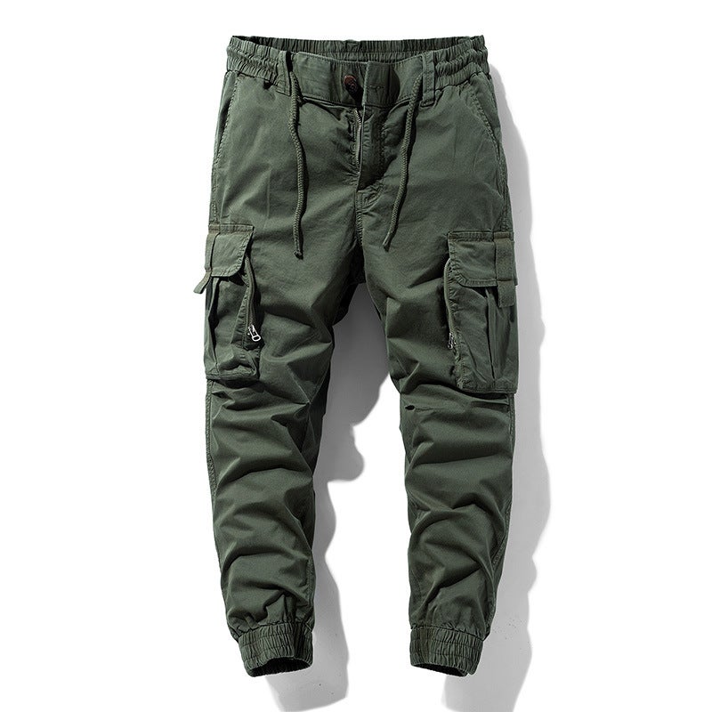Trendy Japanese-Style Retro Brand Loose Jogger Cargo Pants Simple 677 Versatile Casual Fashion - Image 1