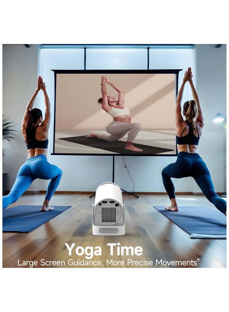 ماجكوبيك بروجكتر  ذكي صغير بنظام أندرويد 14، دقة 720P HD، يدعم 4K، واي فاي وبلوتوث - Image 4