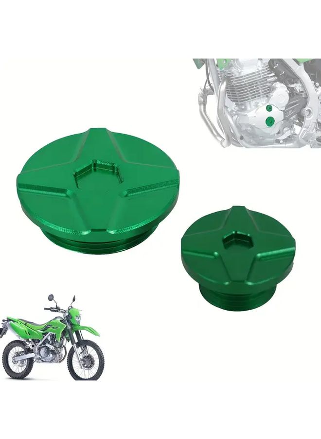 غطاء سدادة براغي توقيت محرك الدراجة النارية الخضراء لطرازات KLX 2020-2025 - Image 1