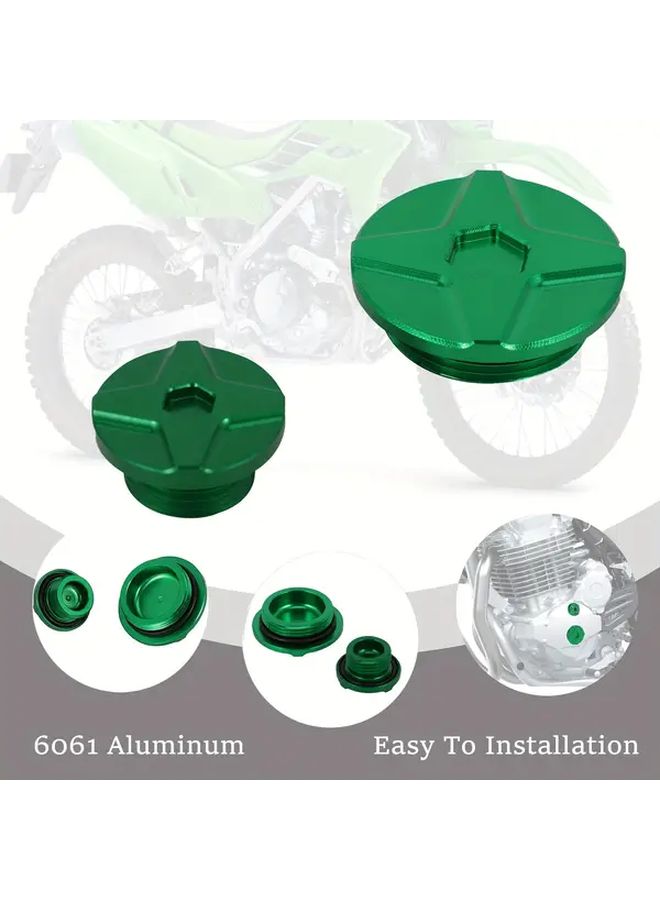 غطاء سدادة براغي توقيت محرك الدراجة النارية الخضراء لطرازات KLX 2020-2025 - Image 4