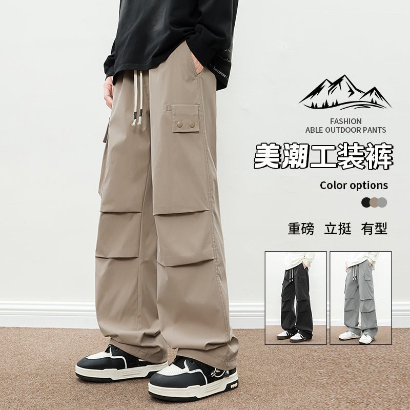 Arrival Pants Men'S Spring American Style Tooling Straight Casual Pants Boys Paratrooper Loose Trousers Men - Image 2