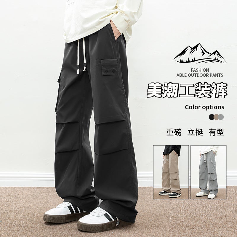 Arrival Pants Men'S Spring American Style Tooling Straight Casual Pants Boys Paratrooper Loose Trousers Men - Image 3
