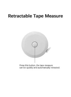 Generic 3 Pack Tape Measures Retractable Measuring Tape for Body, 60-Inch 1.5 Meter Dual Sided Flexible Ruler for Craft Fabric Cloth Sewing Tailor Weight Loss Body Measuring Tape (Blue, Pink, Green)  - Image 4