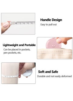 Generic 3 Pack Tape Measures Retractable Measuring Tape for Body, 60-Inch 1.5 Meter Dual Sided Flexible Ruler for Craft Fabric Cloth Sewing Tailor Weight Loss Body Measuring Tape (Blue, Pink, Green)  - Image 5
