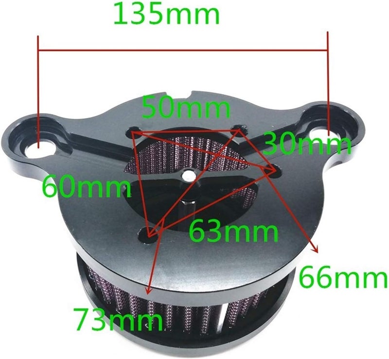 QASULER Motorcycle Air Filter Kit for Harley Sportster - Image 3