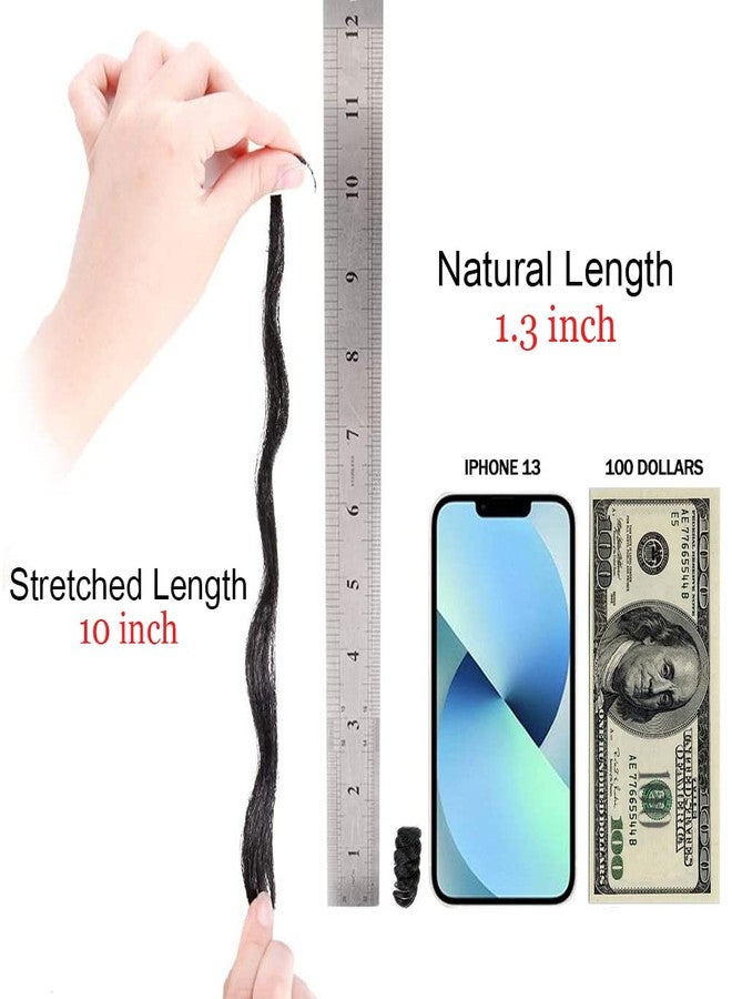 ميمان مجموعة MIMAN من 3 قطع من ضفائر الشعر الكروشيه القصيرة المجعدة بطول 10 بوصات للنساء ذوات البشرة السمراء، وصلات شعر كروشيه حلزونية نابضة بالحيوية بطول 16 مم للنساء، تسريحة شعر موهوك أفرو مضفرة يمكنكِ صنعها بنفسك (أسود طبيعي #1B) - Image 2