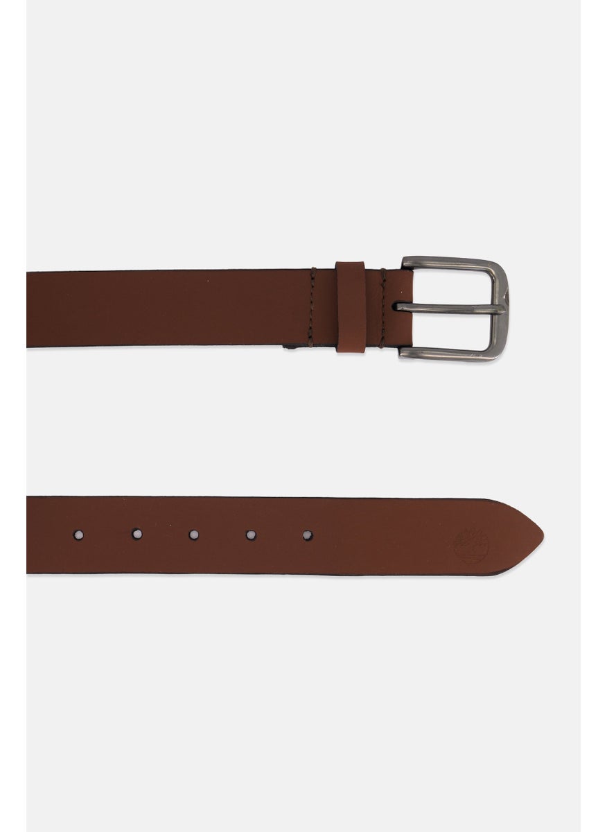 Timberland - Men Leather Belt, Brown - Image 1