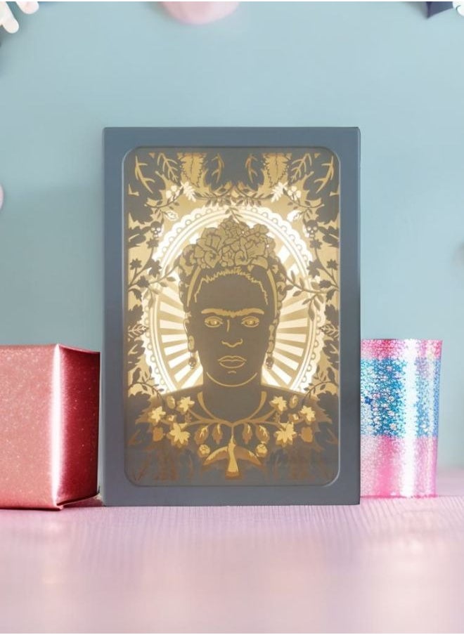House Of Disaster - Lighted Shadow Box Wall Art – 3D Illuminated Portrait Decor | LED Layered Light Display | Decorative Night Light | Artistic Paper Cut Gift - Image 1