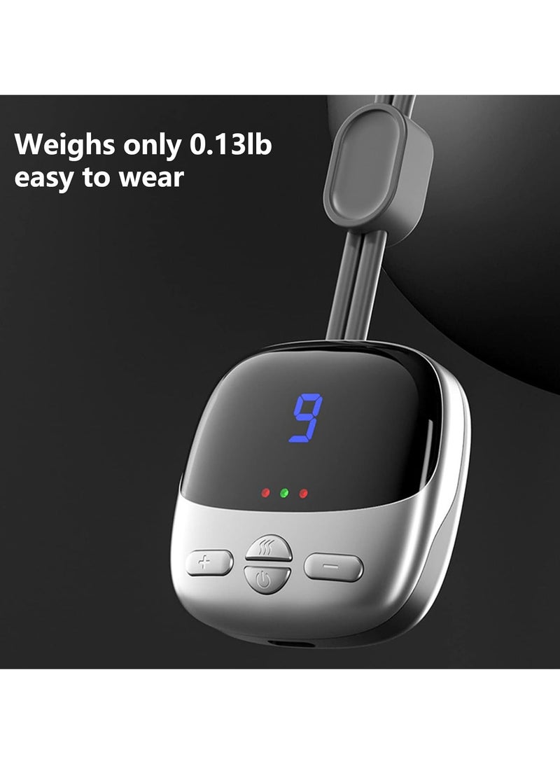 Pendant Shape Neck Massager with Heat, Portable Electric Pulse Neck and Shoulder Massager, 4 Massage Modes, 9 Levels of Intensity Adjustment，Best Gifts for Women Men - Image 4