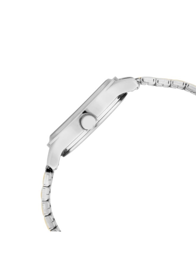 Titan Women's Quartz Analog Watch with Date - Silver Dial, Stainless Steel Strap, 27mm - 2638BM01 - Image 3