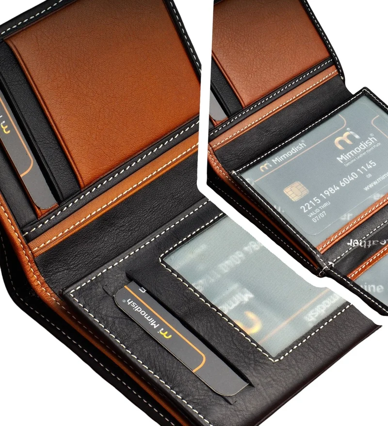 ميموديش Leather Personalized Luxury Wallet Name Pen and Keychain