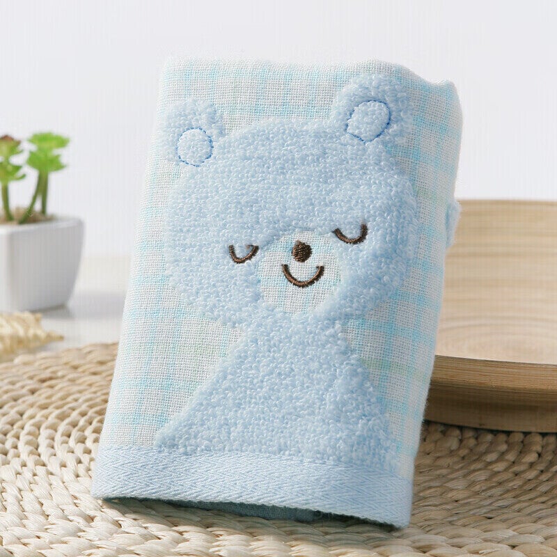 JD Jing Zao KING SHORE Class A Children's Towel, Pure Cotton 100%, Face Washcloth, Small Handkerchief for Kids, Ladies' Sports Face Towel, 1 Piece - Image 2