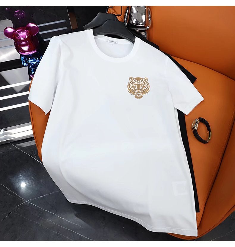 New Short Sleeve T-Shirt Men'S Summer Korean Style Trendy Simple Half Sleeve Top Hong Kong Style Loose Casual Fashion Brand T-Shirt - Image 1