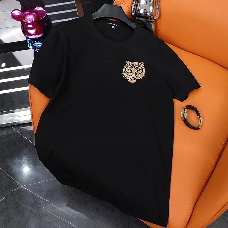 New Short Sleeve T-Shirt Men'S Summer Korean Style Trendy Simple Half Sleeve Top Hong Kong Style Loose Casual Fashion Brand T-Shirt - Image 2