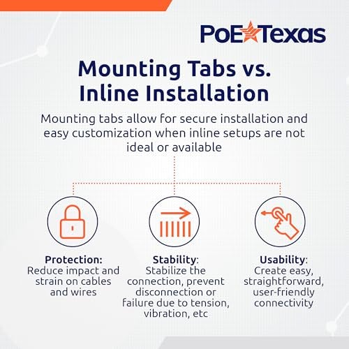 PoE Texas محول PoE Texas 48v إلى 24v - مقسم PoE مدمج مع 24 فولت 25 واط PoE أو تيار مستمر - يحول IEEE 802.3at PoE+ إلى 24V PoE سلبي أو خرج تيار مستمر 24V مع بيانات جيجابت لأجهزة Ubiquiti و Mikrotik - Image 5