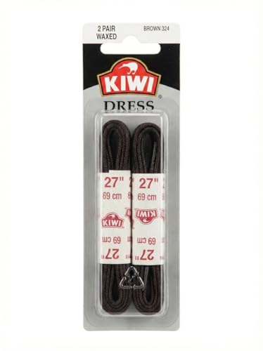 SC Johnson Kiwi Shoe laces 27 in wax brown 1 ct - Image 1
