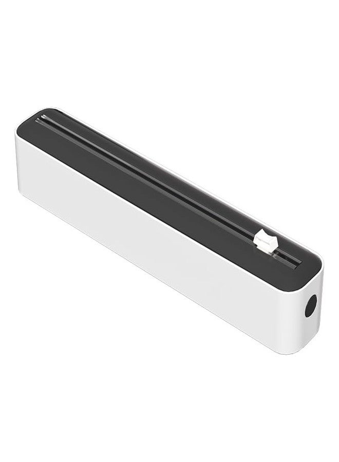 Sonile Plastic Wrap Dispenser with Cutter | Black | Fits 12-Inch Wide, 100-Foot Rolls (Up to 1.65" Diameter) | with Cling Film | Magnetic & Suction - Image 1