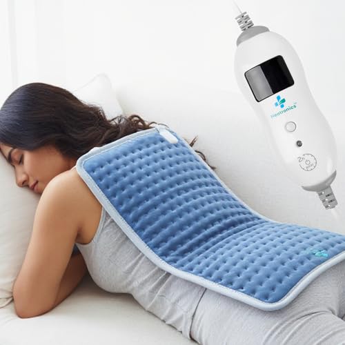Heatronics Electric Heating Pad XL | Heating Pad for Period Pain & Back Pain | 5 Heat Levels + SafeHeat™ Timer | ThermoSync™ Engine | TheraFlex™ 6-Layer Build | ISO 13485 & CDSCO Certified | 1-Year Warranty - Image 1