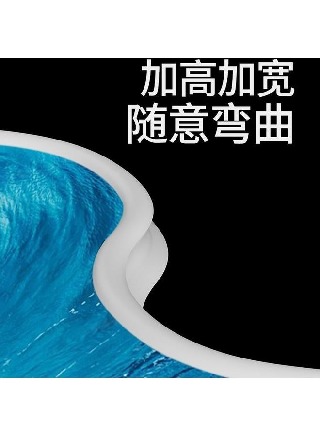 Bluejw Bathroom Sucker Water Barrier Removable Shower Room Toilet Bendable Waterproof Barrier Water Glues Free - Image 4
