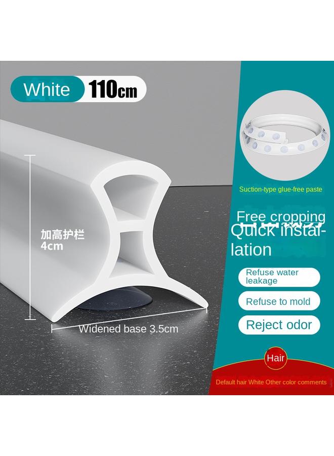 Bluejw Bathroom Sucker Water Barrier Removable Shower Room Toilet Bendable Waterproof Barrier Water Glues Free - Image 1