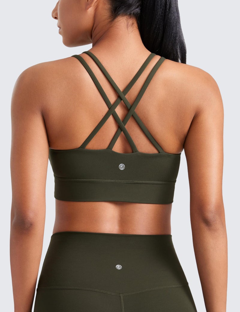 Butterluxe Light Support Wire-Free Sports Bra with Criss-Cross Back and Full Coverage - Image 2