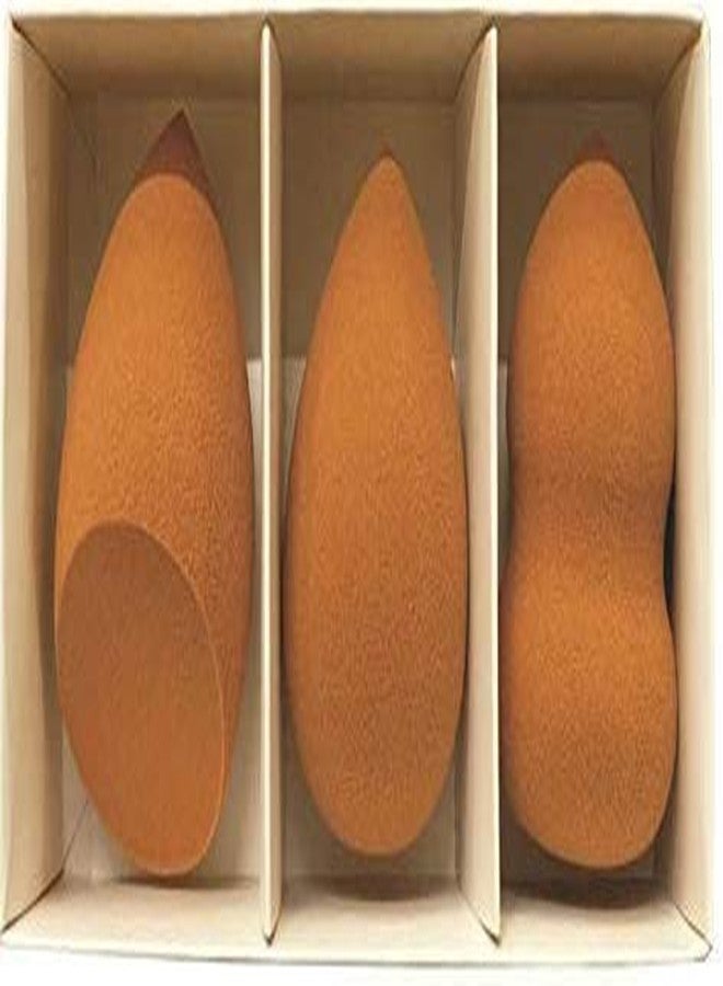 CHRONEX 3PCS Makeup Premium Beauty Sponge Blender Puff Set - LATEX-FREE Multipurpose Shape and Color - Image 1