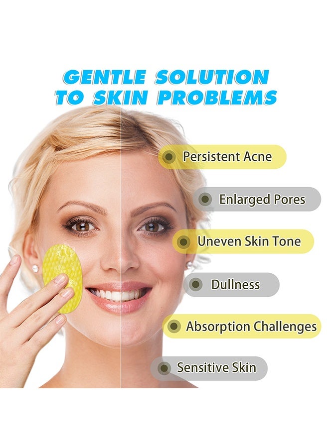IKZEE Kojic Acid & Turmeric Cleansing Pads, for Dark Spots Turmeric Kojic Acid Cleansing Pads Helps Balance Skin Oil & Water Fade Spot Remove Excess Keratin Clean Oil Refines Pores 60Pads - Image 3