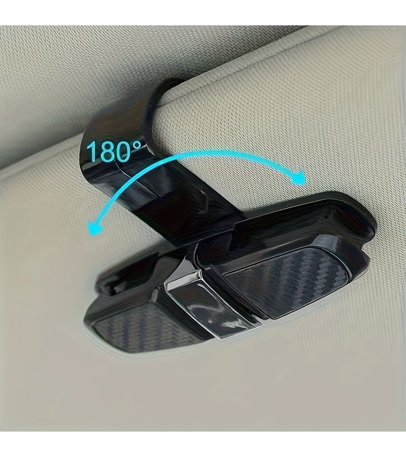Sun Visor Organizer Black With Dual Glasses Holder Card Slot - Image 5